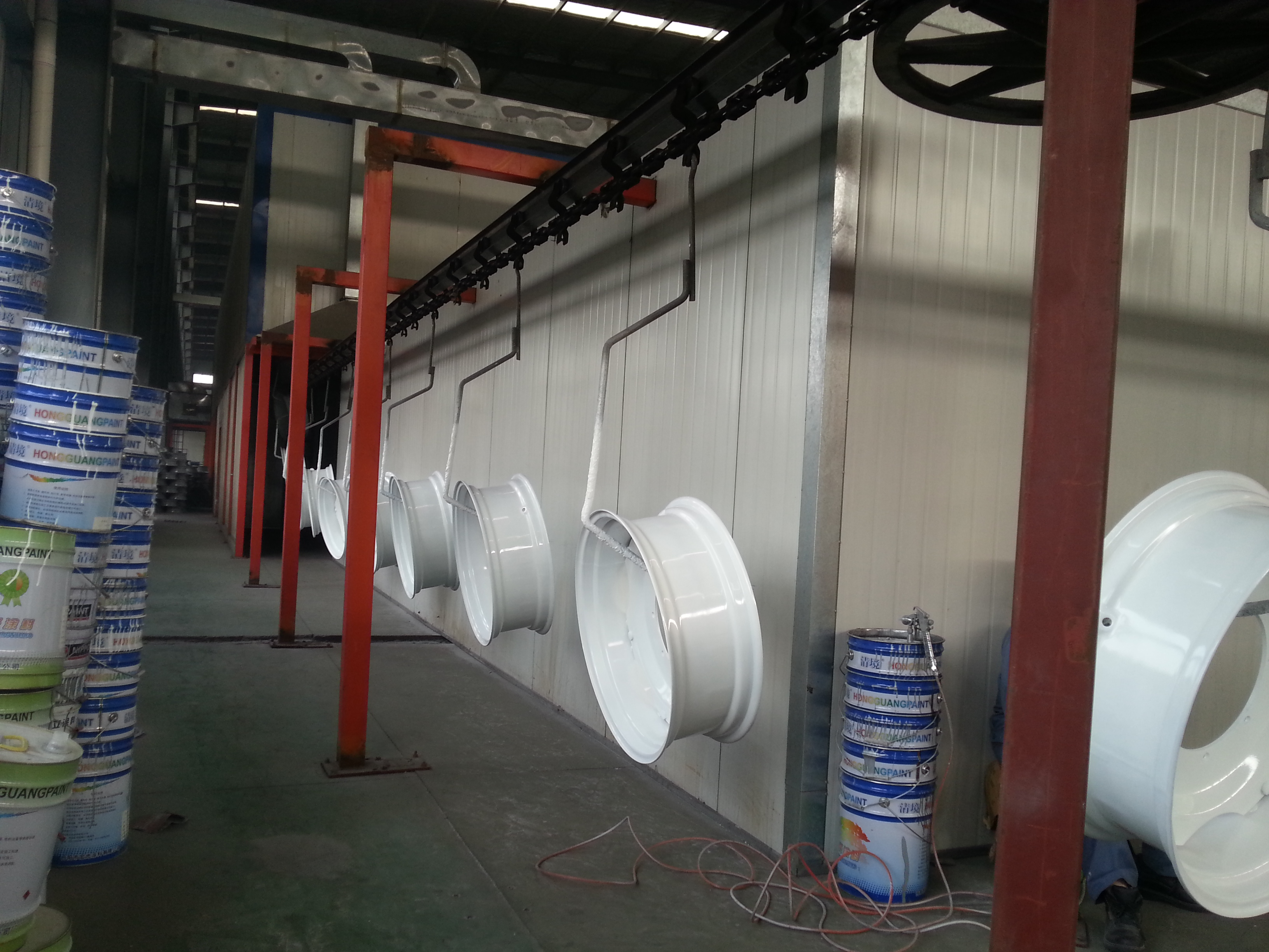 型钢车轮涂装线 型钢车轮涂装线